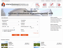 Tablet Screenshot of nieruchomosci.bielsko.eu